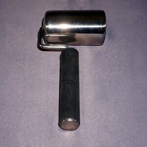 mini 3" stainless steel rolling pin EUC
